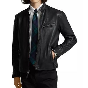 Brand new with tag Polo Ralph Lauren
Lambskin Leather Jacket black men size larg